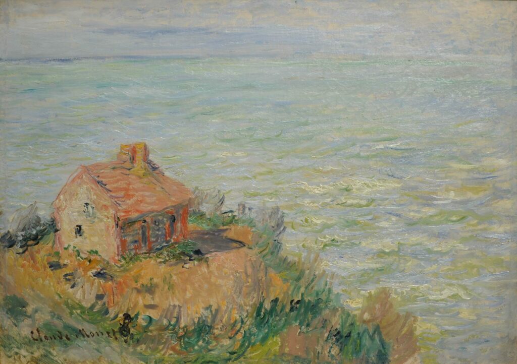 Customs Hut, Afternoon Effect, oil on canvas by Claude Monet (1840-1926), 1882.